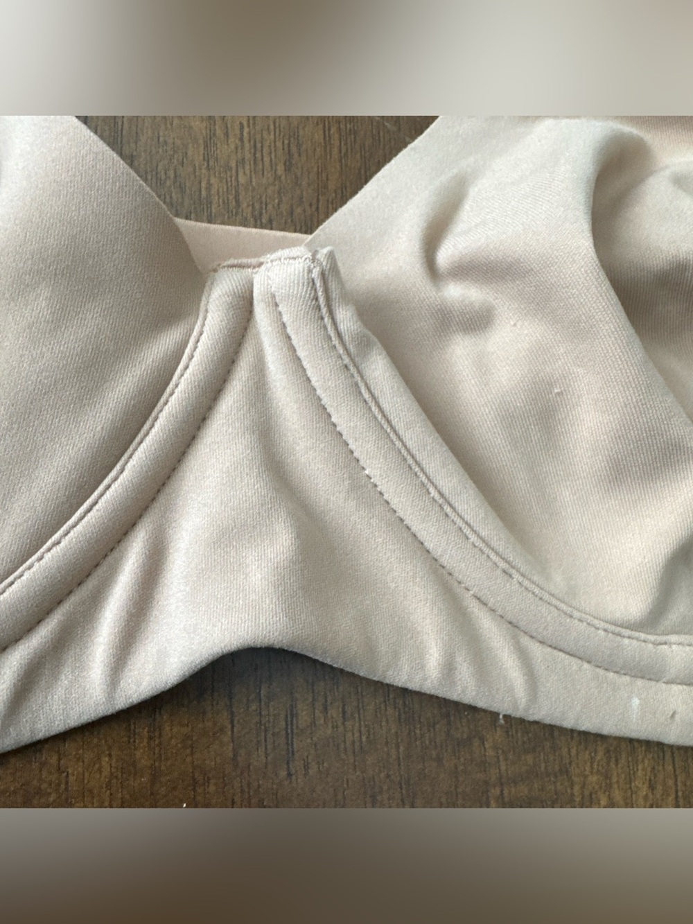 Skims Underwire Unlined Bra Tan 32DDDD Adjustable Strap Back Close Smooth Edge - Picture 3 of 7